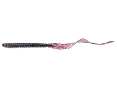 6th Sense Fishing Boosa Ribbon Tail Worm Blue Fleck Magic