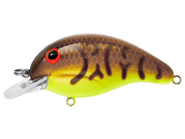 Bandit Lures 100 Series Crankbait Brown Craw Chartreuse Belly