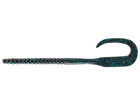 Berkley Powerbait Power Worm 10 Black Blue Flake
