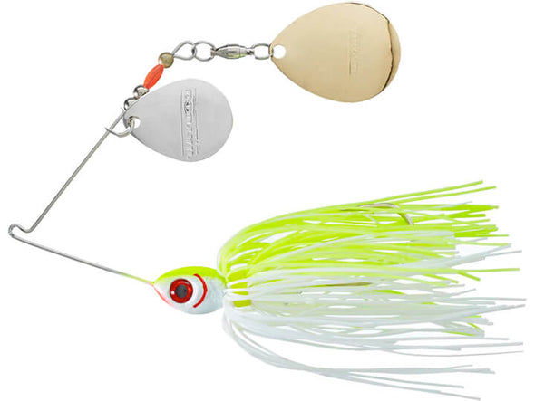 Booyah Blade Double Colorado Spinnerbait White Chartreuse
