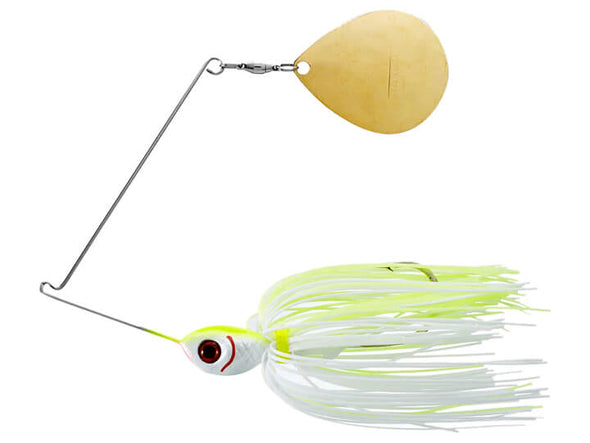 Booyah Blade Single Colorado Spinnerbait Chartreuse White
