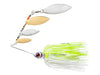 Booyah Super Shad Quad Blade Spinnerbait Silver Chartreuse