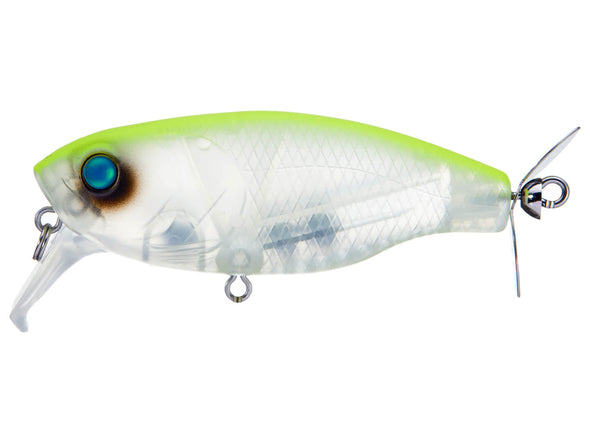 Deps Buzzjet Jr. Wakebait Clear Back Chartreuse