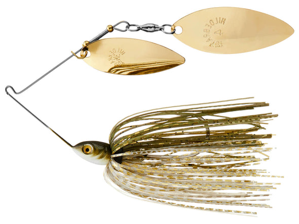 Dirty Jigs Compact Double Willow Spinnerbait Golden Shiner