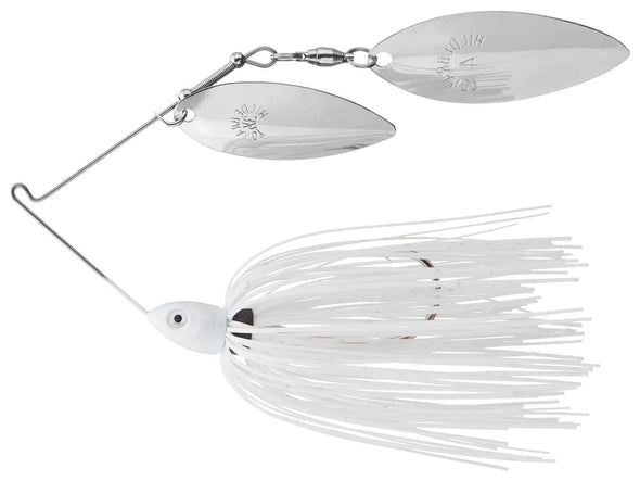 Dirty Jigs Compact Double Willow Spinnerbait White