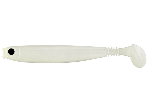 G-Ratt Baits Thin Swim Paddle Tail Swimbait Pearl White