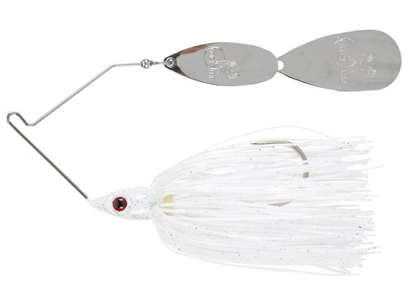 Head Hunter Trickster Plus Spinnerbait White Silver Glitter