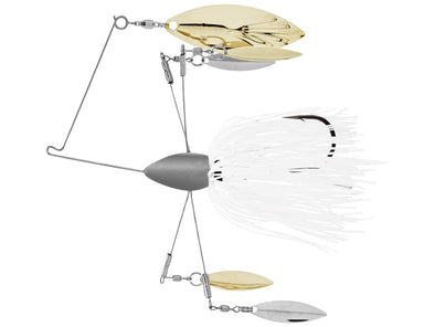 HRO BA Spinner 5 Wire Blade Spinnerbait White