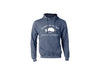 Harpeth River Outfitters Hooded Sweatshirt Heather Denim White