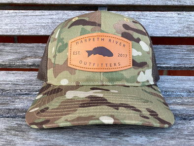 HRO MULTICAM SnapBack Leather Patch Cap