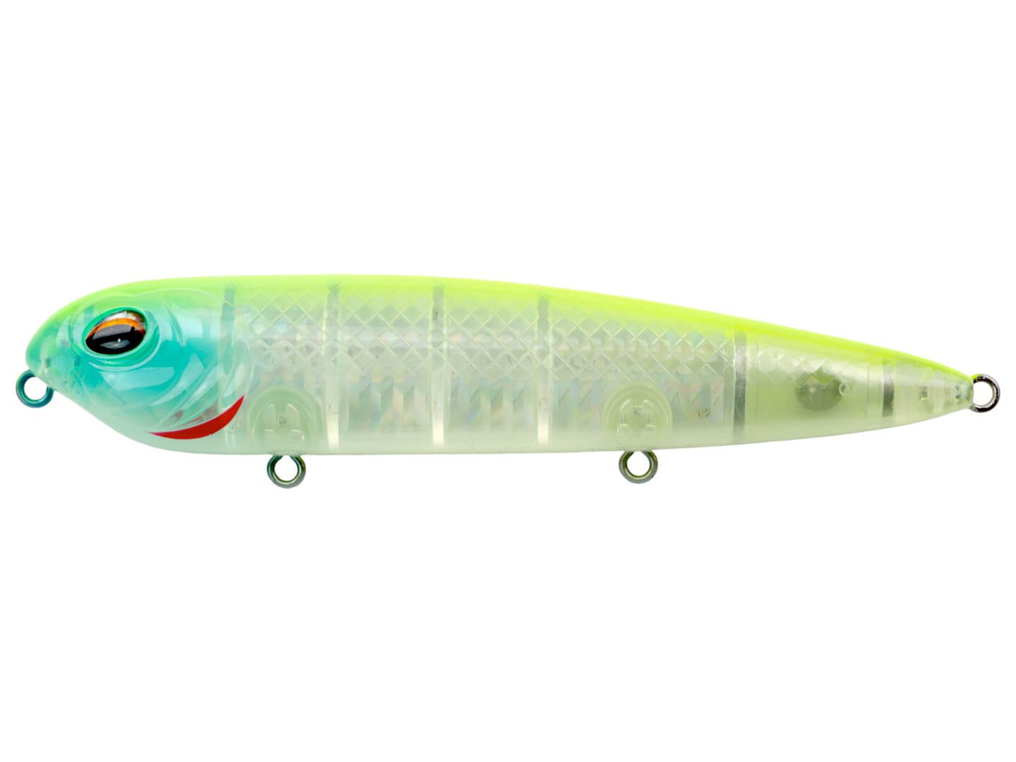 Jenko Tin Cannon Topwater Walking Bait Chartreuse Shad