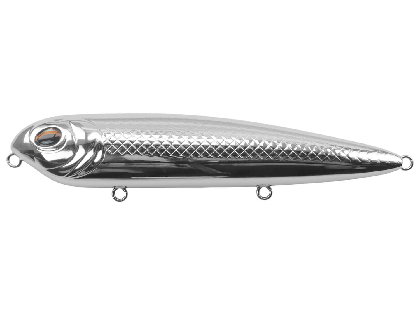 cannon fishing lures Jenko Tin Cannon Topwater Walking Bait Chrome