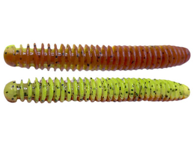 Lake Fork Ring Fry Worm Carolina Pumpkin Chartreuse Pepper