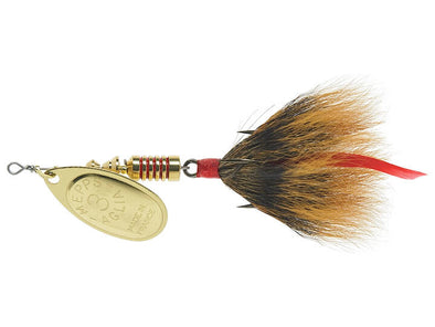 Mepps Dressed Aglia Inline Spinner Brown Gold