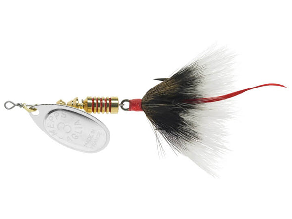 Mepps Dressed Aglia Inline Spinner Grey Silver