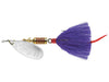 Mepps Dressed Aglia Inline Spinner Purple Silver Blade