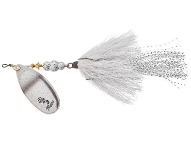 Mepps Bronze Slammer Inline Spinner Silver Pearl Shad