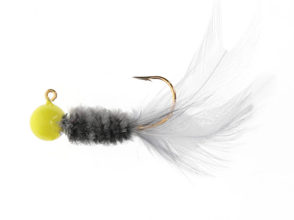 Mr. Crappie Slab Daddy Live Hair Jig Gray Squirrel