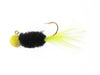 Mr. Crappie Slab Daddy Live Hair Jig Tuxedo Black Chartreuse