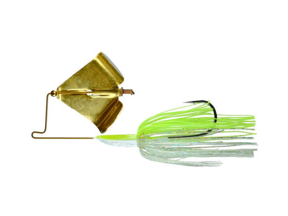 Picasso Rusty Squeaker Buzzbait Chartreuse White Hologram Gold Blade