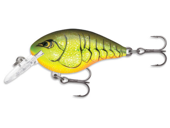 Rapala DT Series Chartreuse Rootbeer Craw