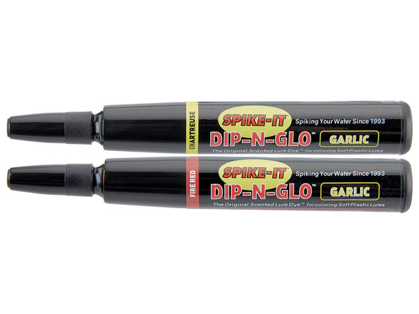 Spike It Dip-N-Glo Scented Marker Chartreuse Garlic Fire Red Garlic