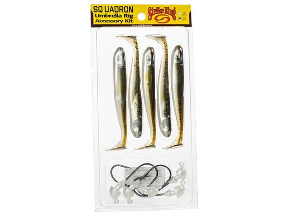 Strike King Squadron Umbrella Rig Accessory Kit Green Pumpkin Pearl Belly