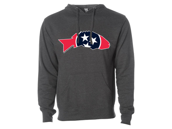 State Series Smallmouth Bass Hooded Sweatshirt Tennessee Heather Charcoal