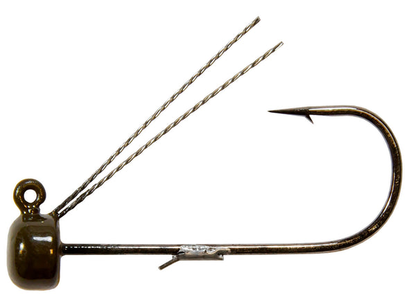 Z-Man Weedless Power Finesse ShroomZ Jig Head Green Pumpkin