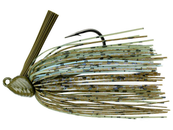 6th Sense Fishing Divine Hybrid Jig Green Pumpkin Blue Magic