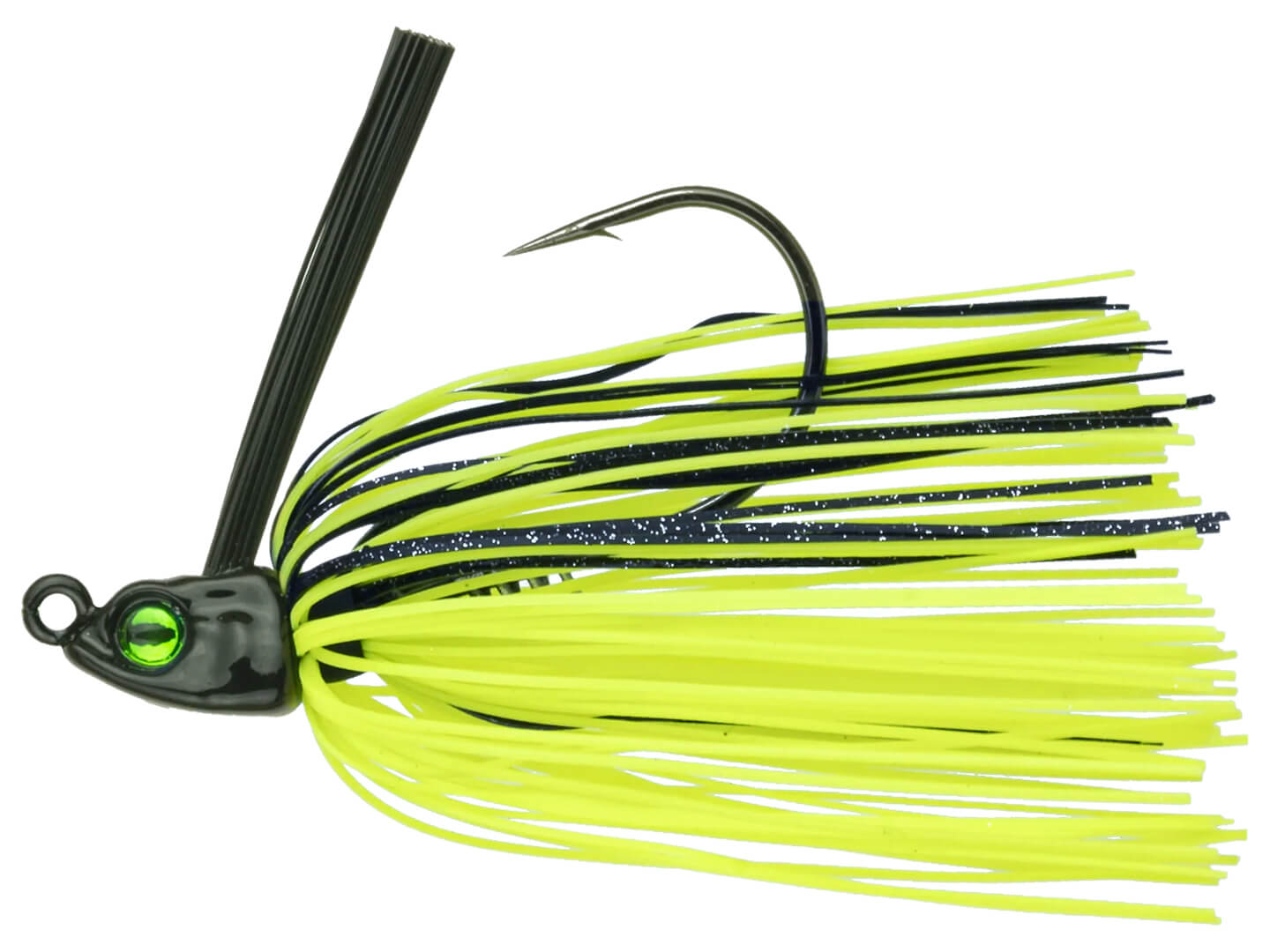 6th Sense Fishing - Divine Swim Jig - Chartreuse Black Back 1/2oz.