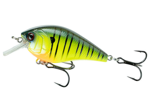 6th Sense Fishing Crush 50 Silent Squarebill Crankbait Neon Sunfish