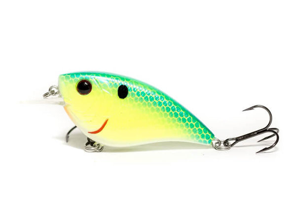 6th Sense Fishing Crush Flat 75X Blue Treuse Shad