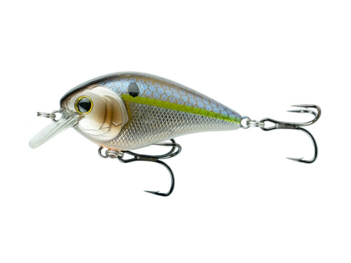 6th Sense Fishing Crush Mini 25x Squarebill Crankbait Chrome Threadfin