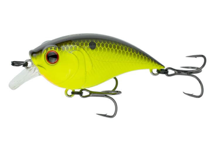 6th Sense Curve Finesse Squarebill Crankbait Chartreuse Black Back