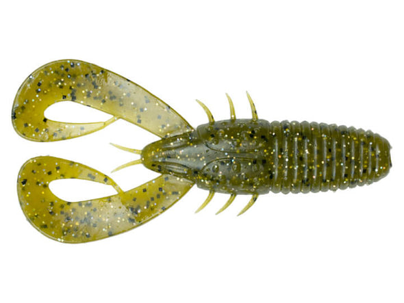 6th Sense Fishing Stroker Craw Green Pumpkin Burst
