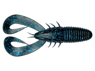 6th Sense Fishing Stroker Craw 2.4 Black N Blue Flake