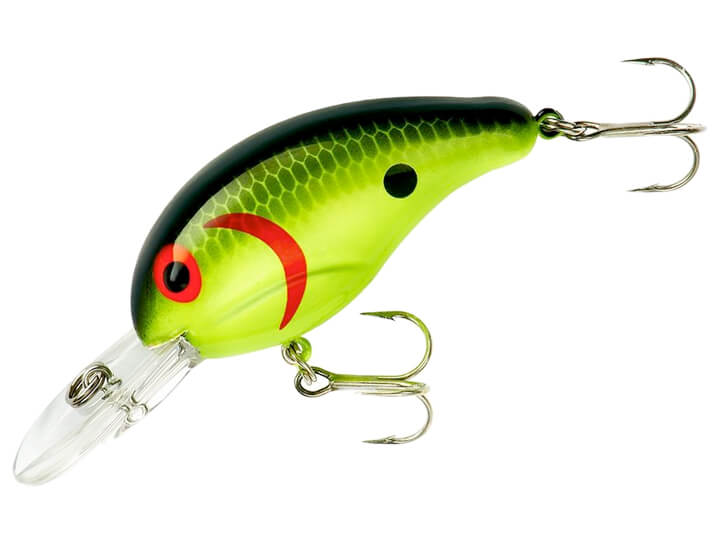 Bandit Crankbait Chartreuse Black Back Series 200