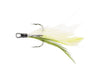 Berkley Fusion19 Feathered Treble Hook White Chartreuse