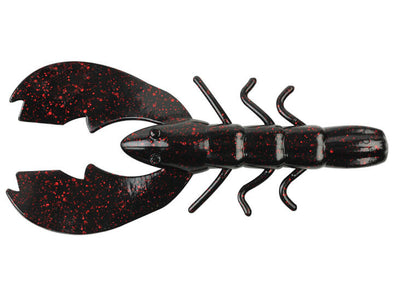 Berkley PowerBait Chigger Craw Black Red Fleck