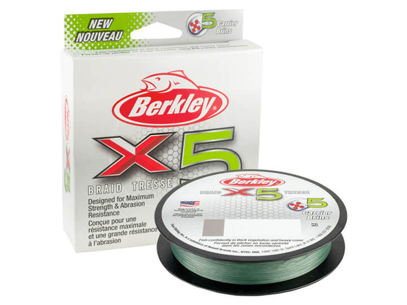 Berkley x5 Braid Low-Vis Green