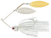 Booyah Covert Double Willow Spinnerbait White Silver Scale Pearl White