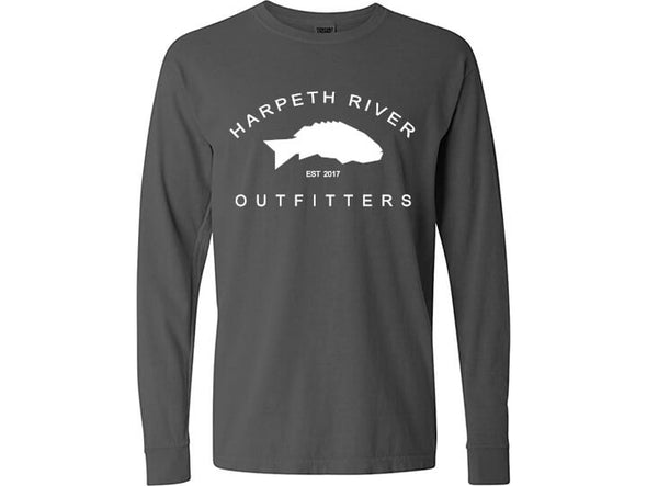 Harpeth River Outfitters Long Sleeve Banner T-Shirt Pepper