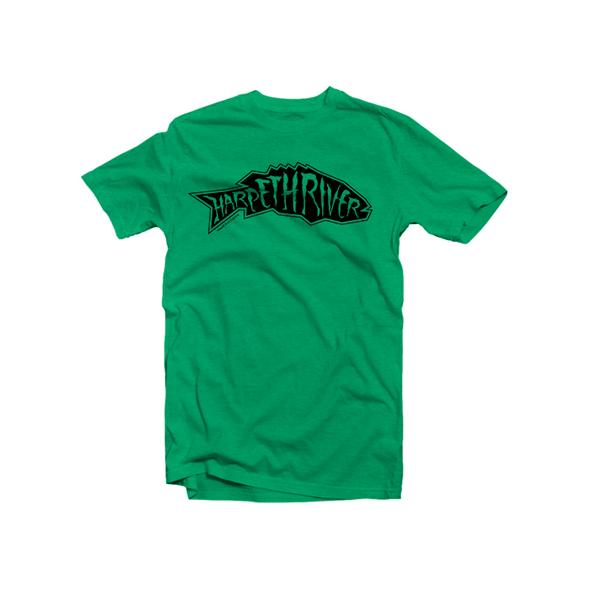 Harpeth River Smallmouth T-Shirt Heather Irish Green