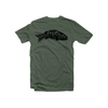 Harpeth River Smallmouth T-Shirt Heather Military Green