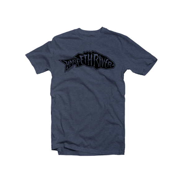 Harpeth River Smallmouth T-Shirt Heather Navy