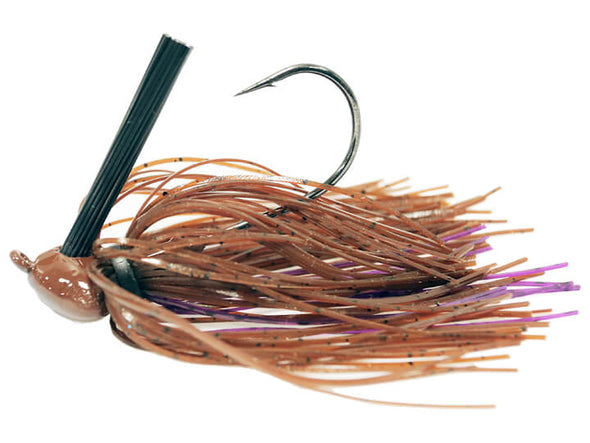 Missile Baits Ike’s Head Banger Jig Brown Purple Passion