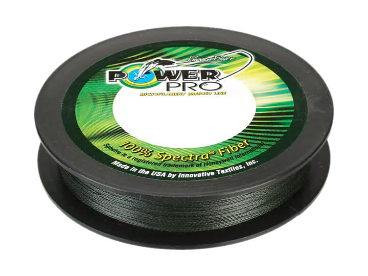 Power Pro Micro Filament Braid Fishing Line, Moss Green, 150 yrd, 8 lbs