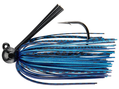 Queen Tackle Tungsten Hammerhead Rattling Football Jig Blue Grape