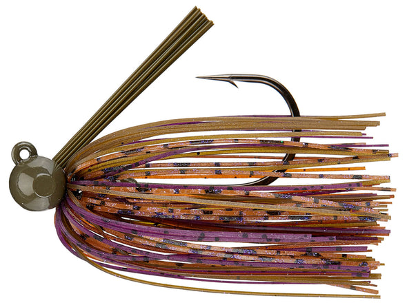 Queen Tackle Tungsten Hammerhead Rattling Football Jig Green Jelly